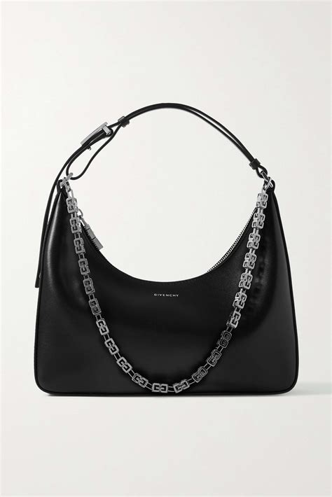 givenchy small moon bag|Moon Cut Out Small leather shoulder bag in black .